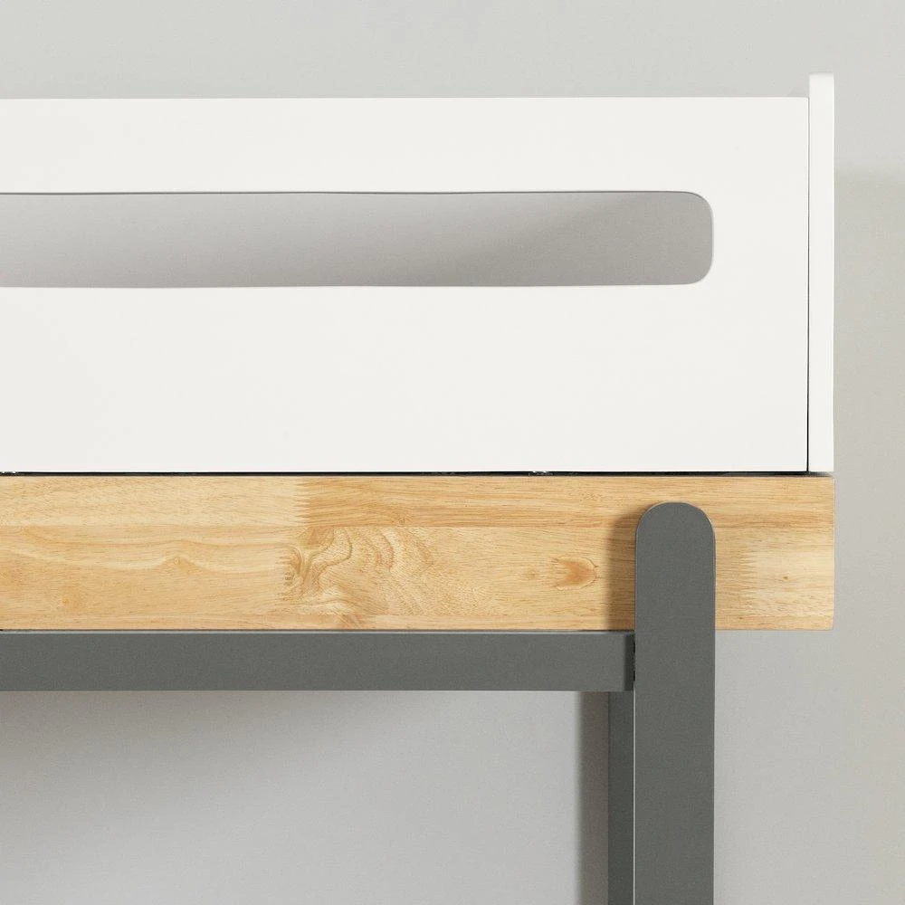 South Shore Furniture Bebble Bed, Natural and Gray 4