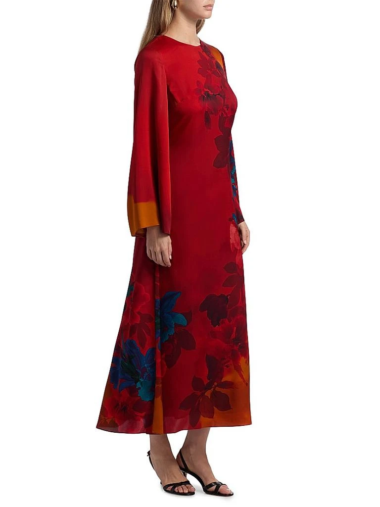 denim blue maxi dress Sibille Puff Sleeve Maxi Dress Denim Blue