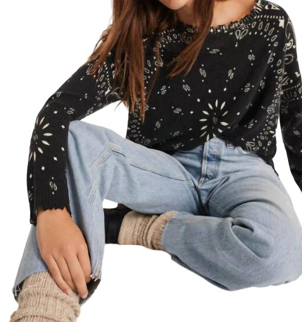 Kujten Mela Bandana Sweater In Noir