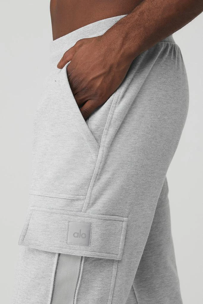Alo Highline Cargo Sweatpant - Athletic Heather Grey 4