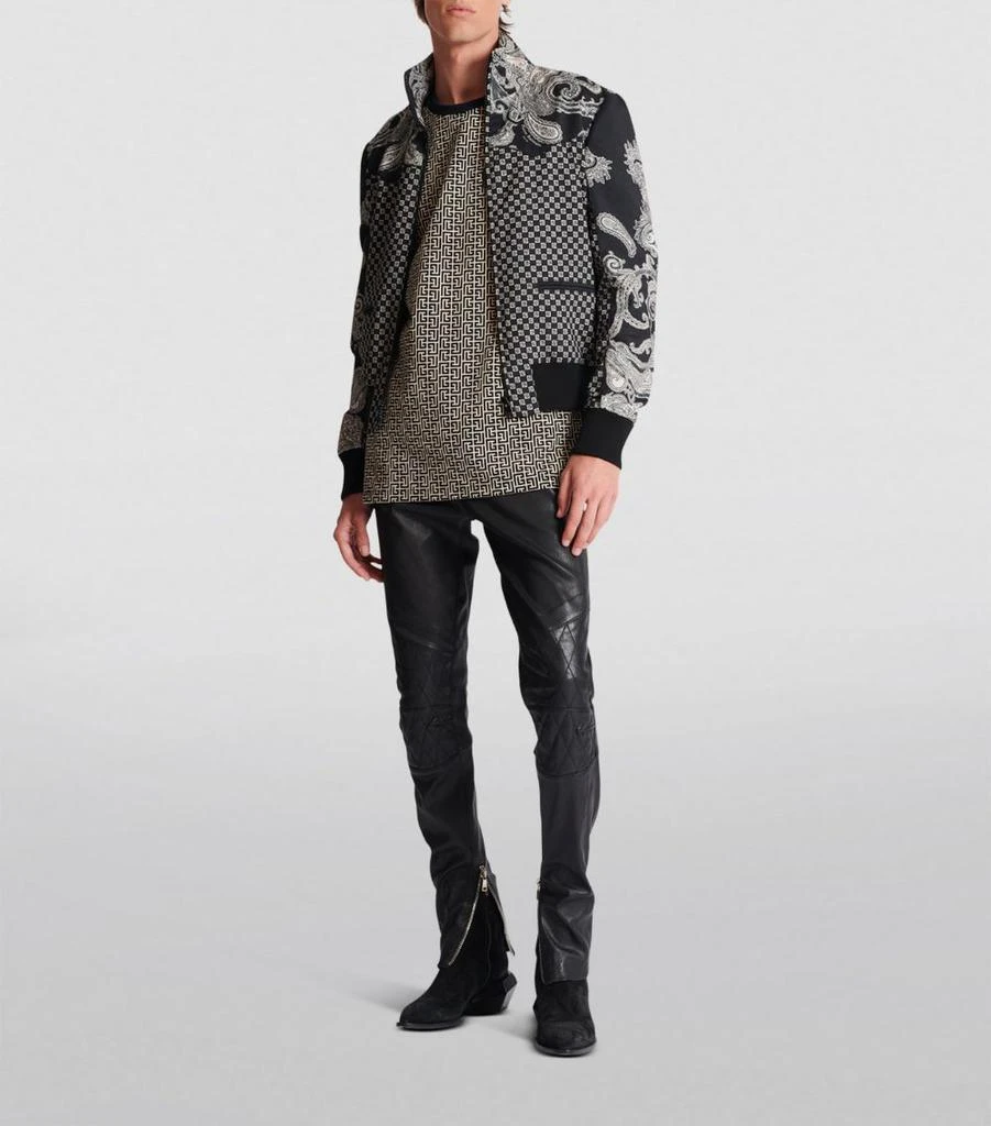 Balmain Jacquard Monogram T-Shirt 2