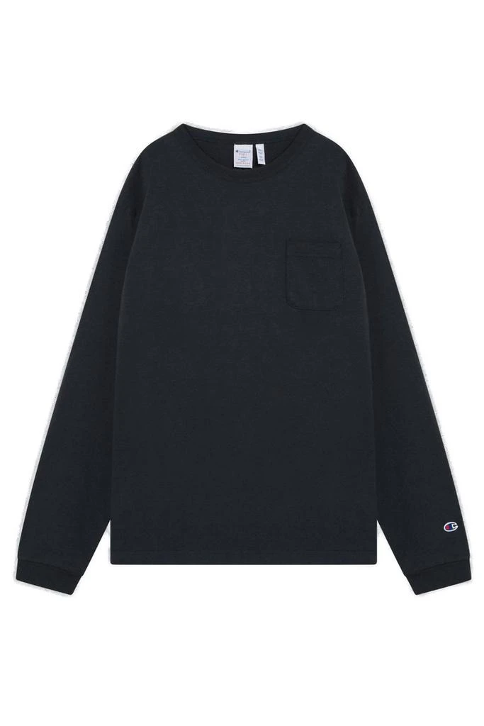 CHAMPION Champion Logo Patch Long-Sleeved T-Shirt 1