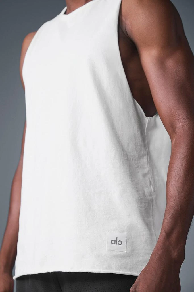 Alo Society Raw Edge Tank - White 4