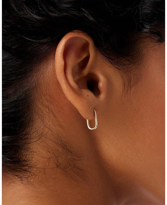 Ana Luisa 10K  Gold Oval Hoops 5