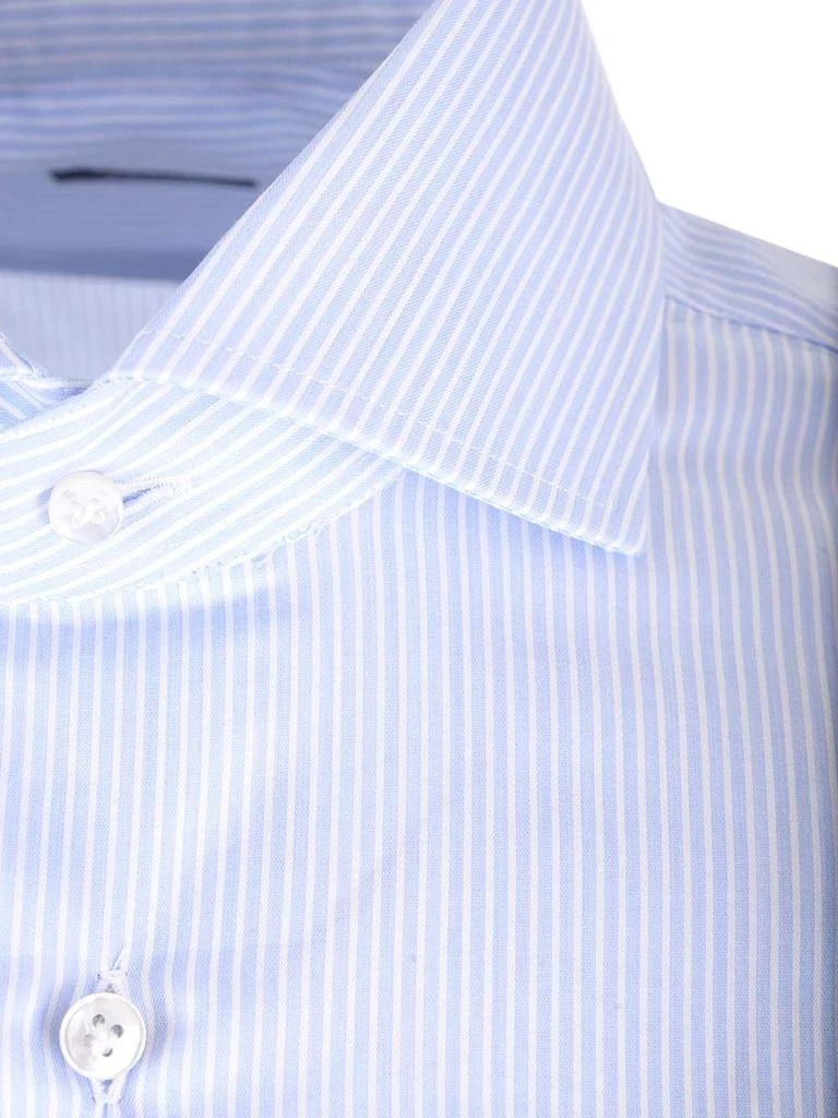 BARBA Barba Pinstriped Straight-Hem Shirt 3