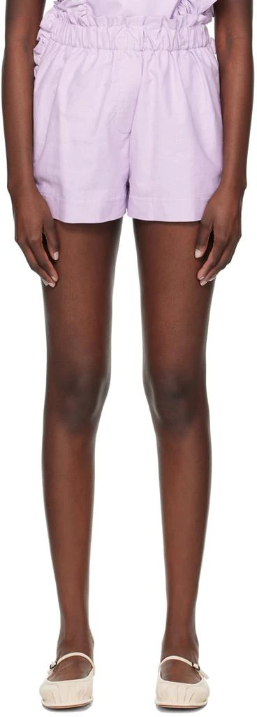 Kika Vargas Purple Demi Shorts 1