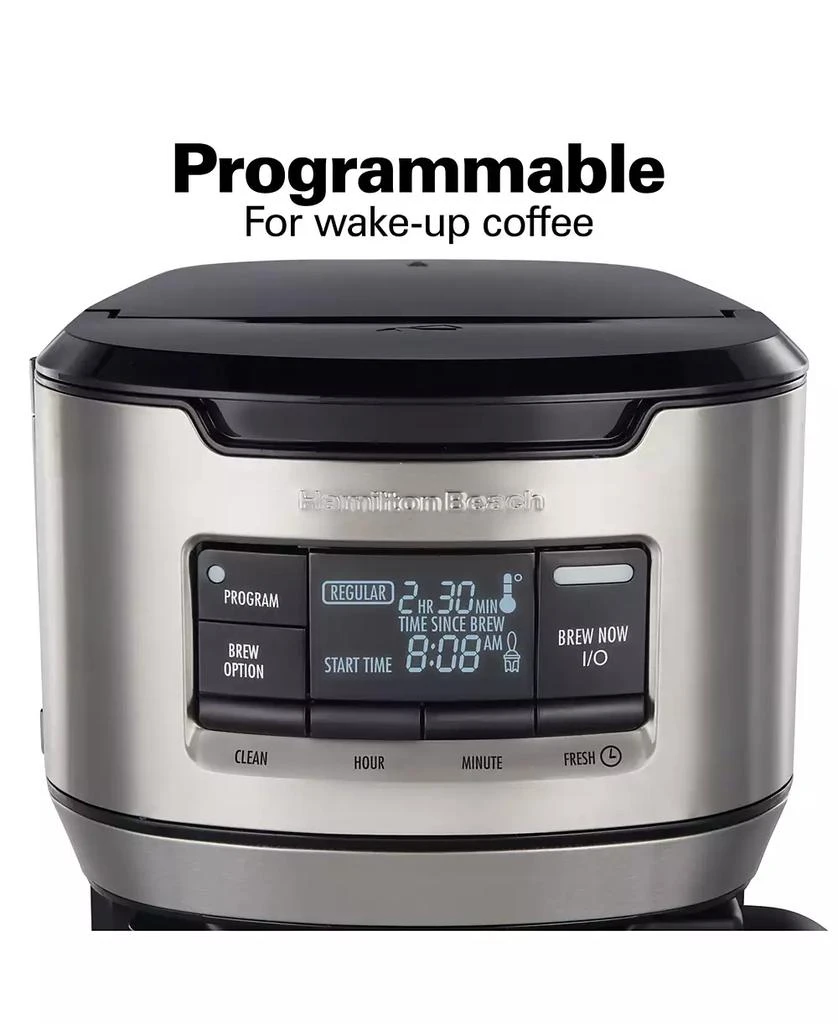 Hamilton Beach Front Fill 12 Cup Programmable Coffee Maker with Thermal Carafe - 46391 5