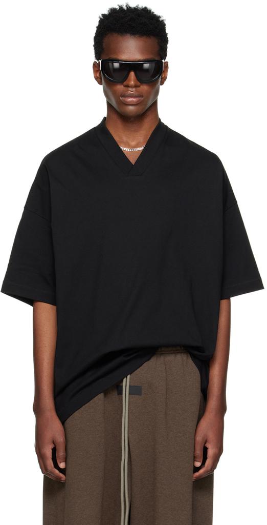 トップス ESSENTIALS CREWNECK T-SHIRT / Black XS Jersey Crewneck T-Shirt in Black | Fear of God ESSENTIALS
