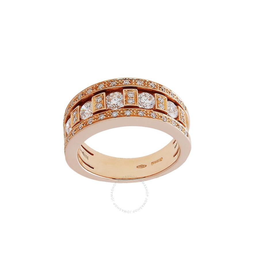 Damiani 18k Rose Gold Diamond Ring