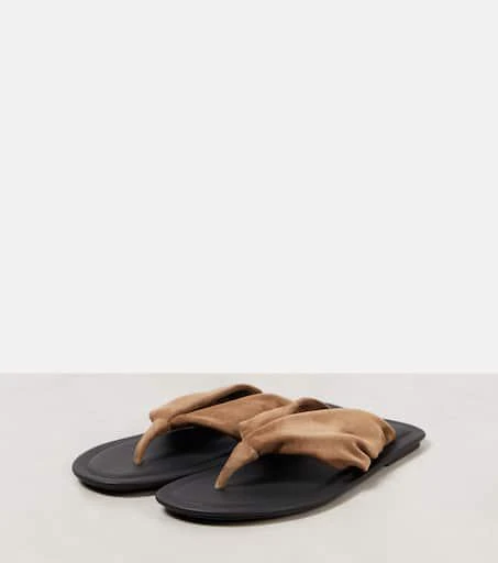 Brunello Cucinelli Suede thong sandals 4