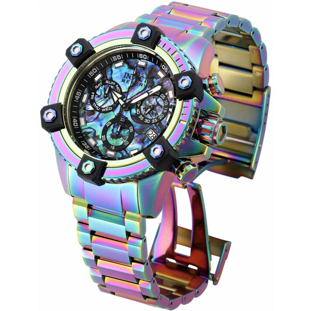 Invicta Invicta Men's Chronograph Watch - Reserve Quartz Iridescent Steel Bracelet | 35555 2