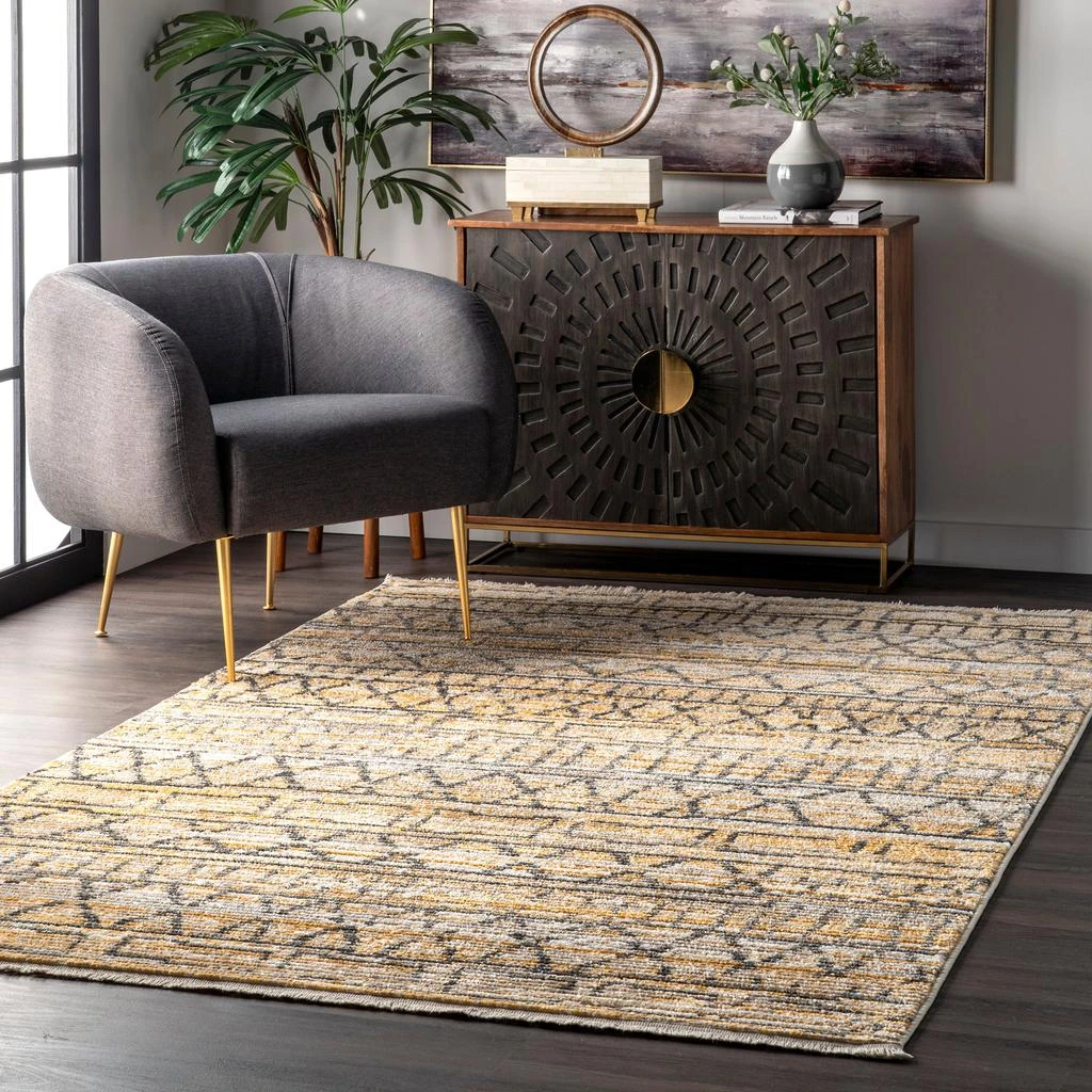 nuLOOM Maisie Banded Tribal Area Rug 4