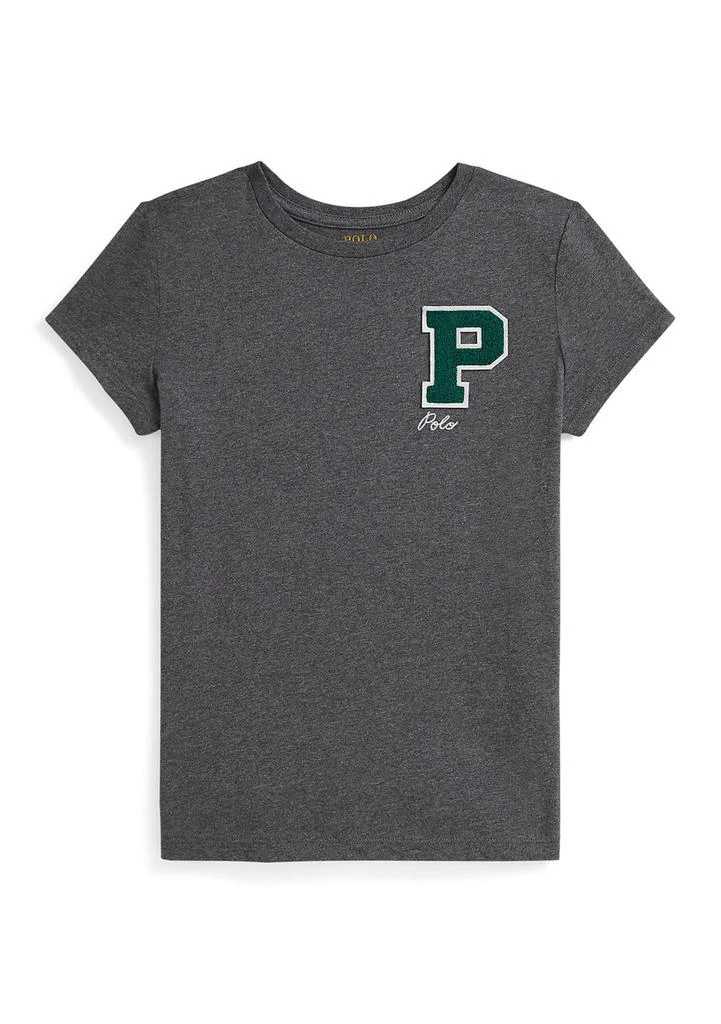 Ralph Lauren Girls 7-16 Cotton Jersey Letterman T-Shirt