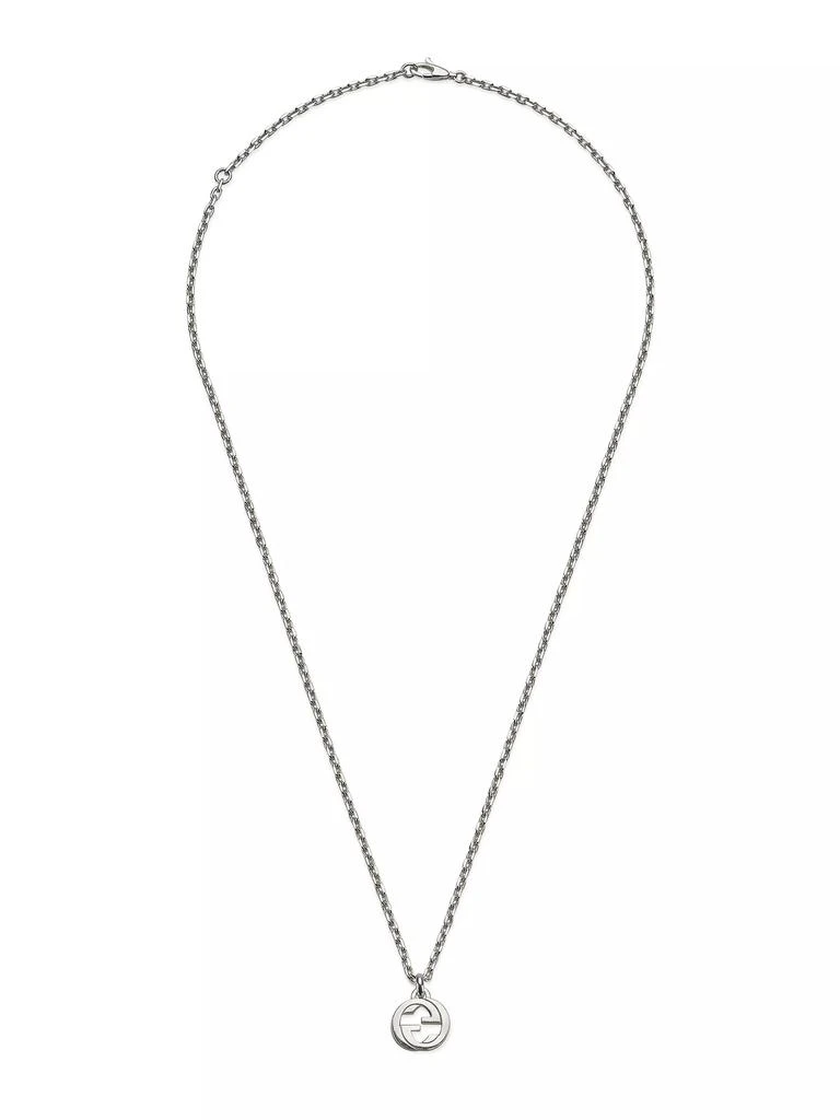 Gucci Unisex Interlocking G Sterling Silver Chain Necklace 3