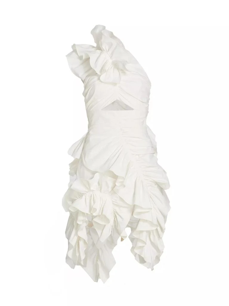 Aknvas Jagger Ruffle One-Shoulder Minidress 1
