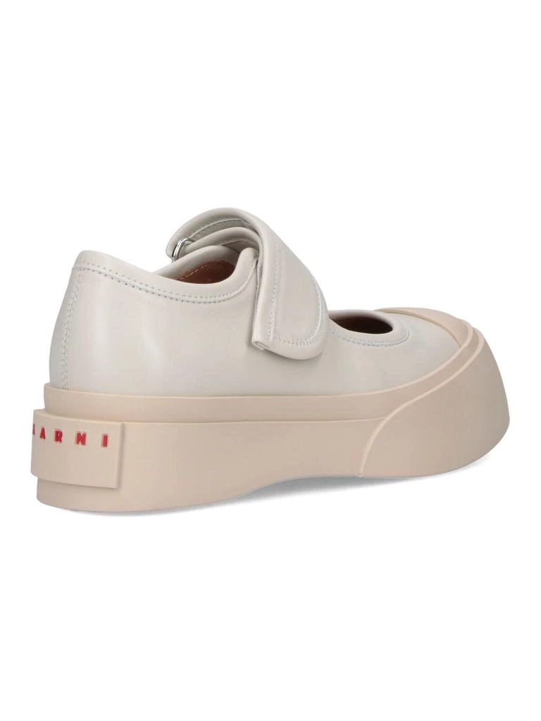 Marni Beige Calfskin Mary Jane Sneakers 4