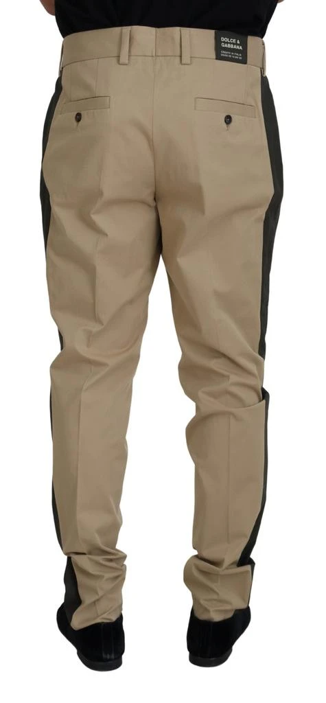 Dolce & Gabbana Dolce & Gabbana Brown Black Cotton Chino  Pants 3