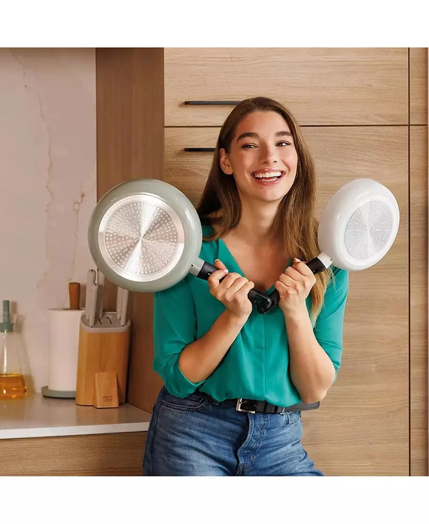 BergHOFF Leo Glints 5Pc Ceramic Nonstick Cookware Set, Spirit, Recycled 7