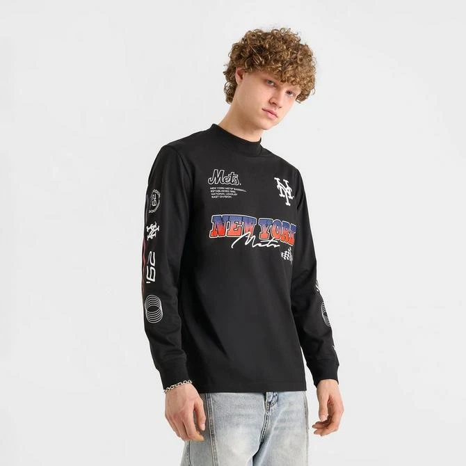New Era Men's New Era New York Mets MLB Modern Speed Long-Sleeve T-Shirt 3