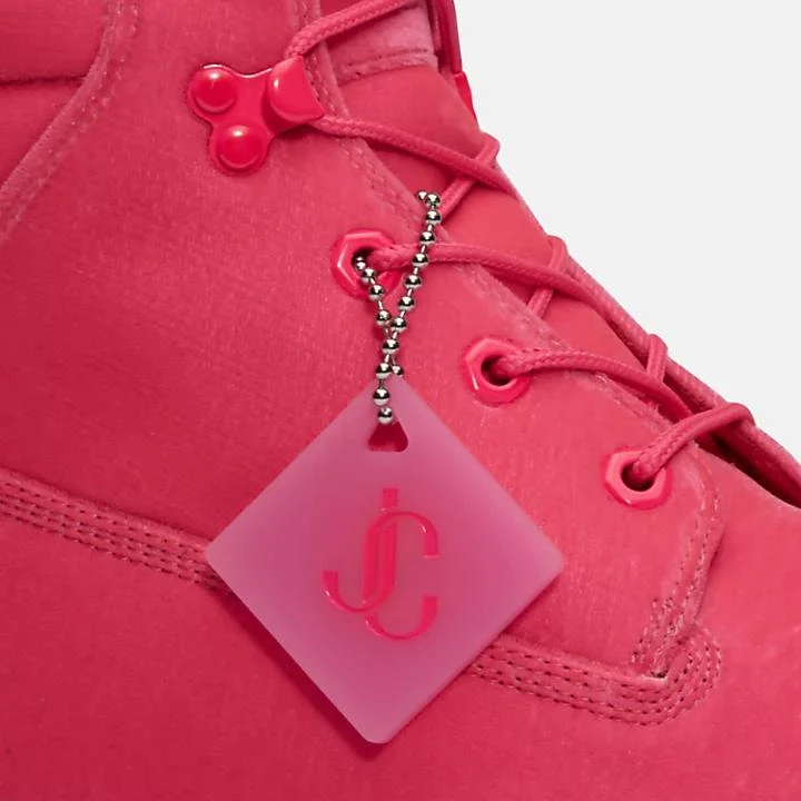 Timberland Jimmy Choo x Timberland® 6 Inch Puffer-Collar Boot for Men in Pink 7