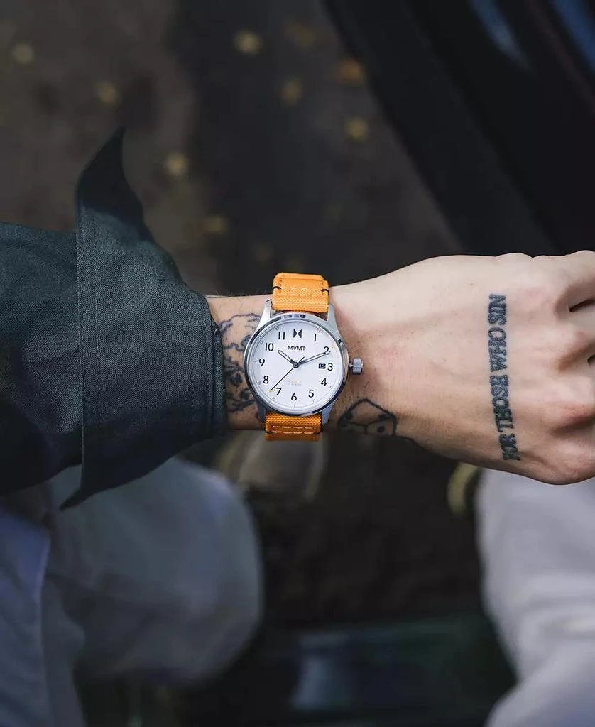 MVMT Field II Men's Orange Nylon Watch 41mm 4