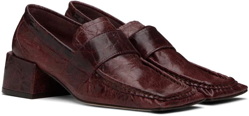 MIISTA Burgundy Serena Loafers 4