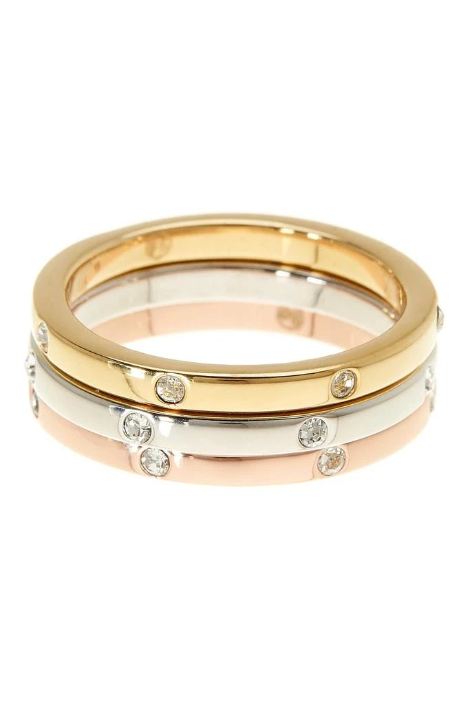 ADORNIA Water Resistant Swarovski Crystal Studded Band - Set of 3