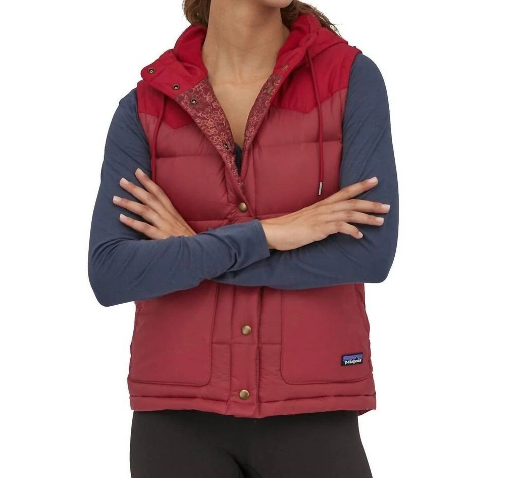 Patagonia Bivy Hooded Vest In Sequoia Red 1