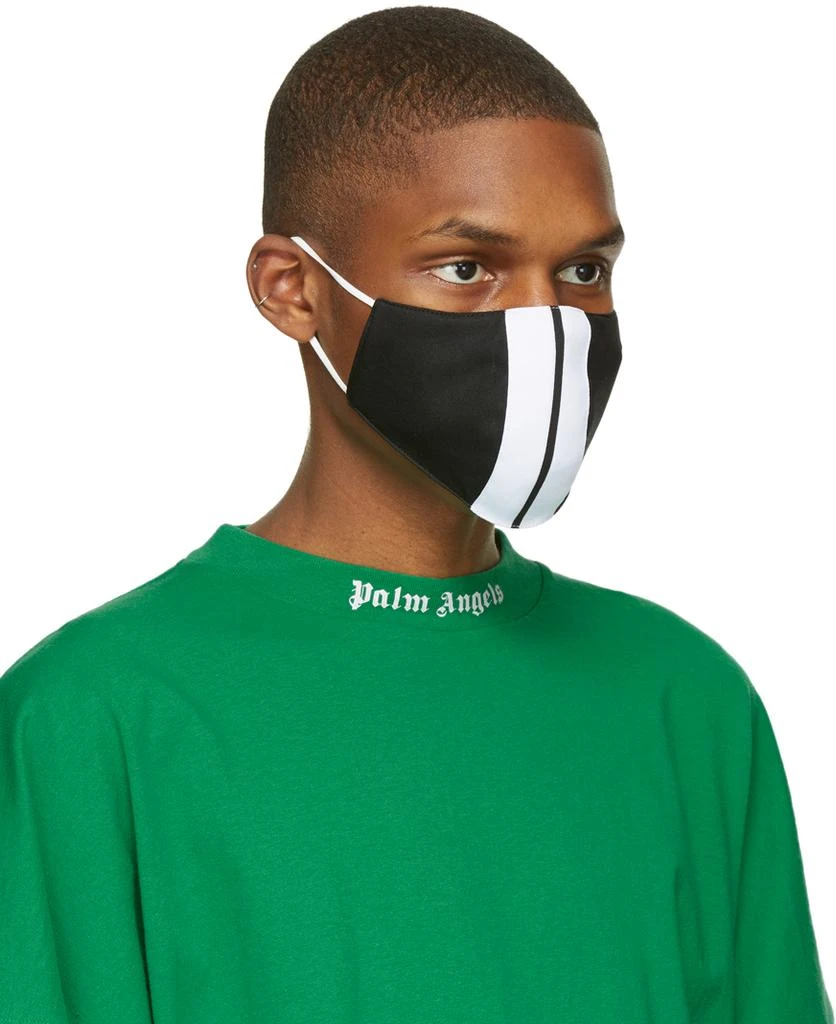 Palm Angels Black 
White Classic Track Mask 2