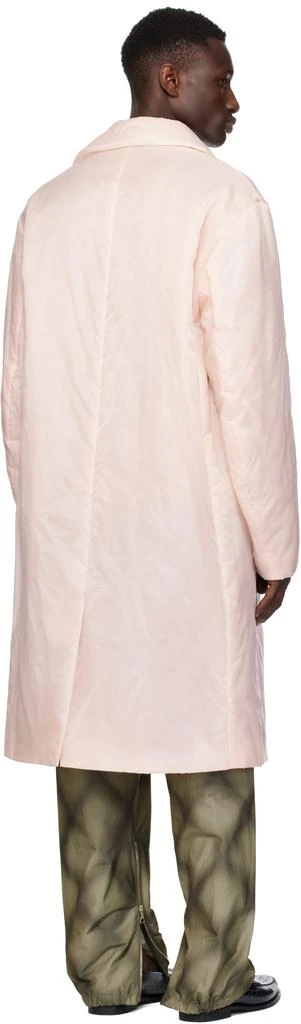 Dries Van Noten Pink Loose Fit Mac Coat 3