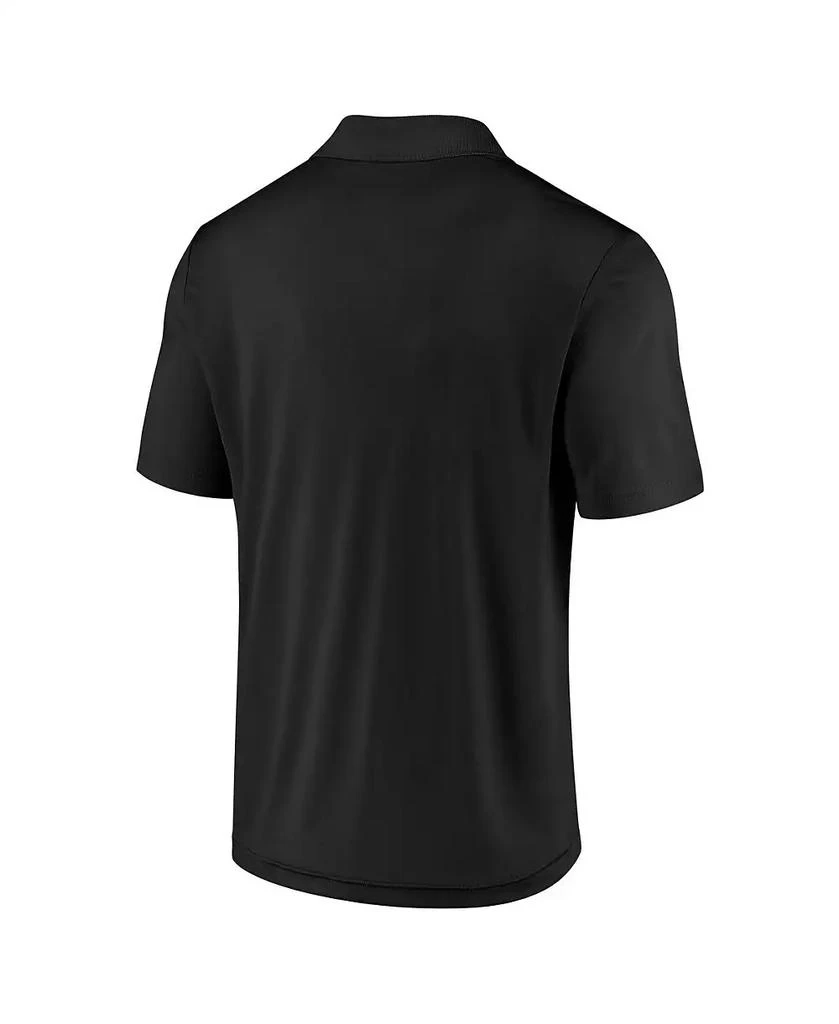 Fanatics Men's Black Pittsburgh Steelers Push Back Polo Shirt 3