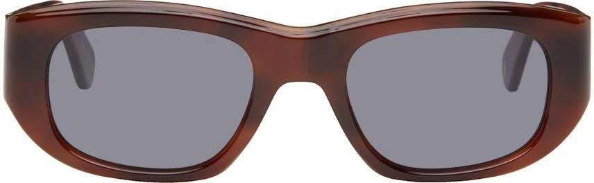 GARRETT LEIGHT Brown Laguna Sunglasses 1