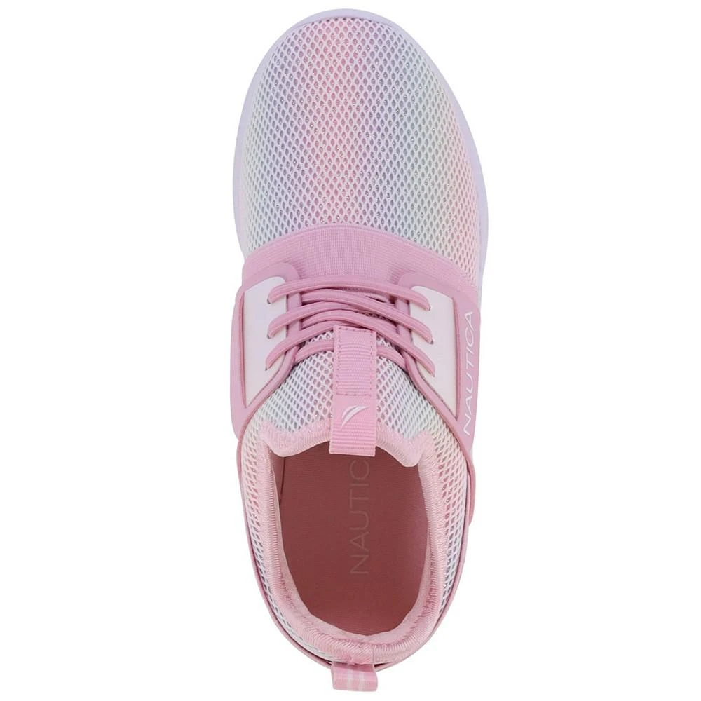 Nautica Little Girls Iridescent Rainbow Slip-On Athletic Sneaker 3
