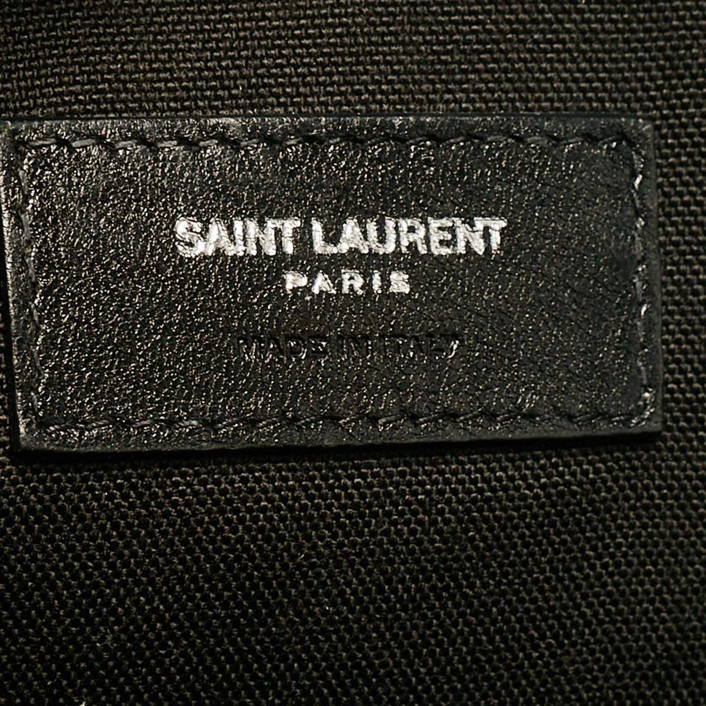 Yves Saint Laurent Saint Laurent Black Canvas and Leather City Studded Backpack 14