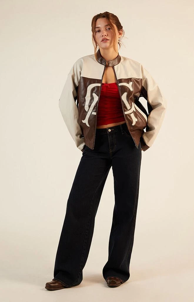PacSun Faux Leather Oversized Moto Jacket 5