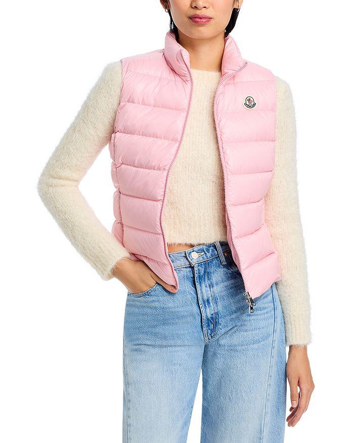 【MONCLER】ALCIBIA DOWN VEST Moncler Alcibia Vest in Pink | FWRD