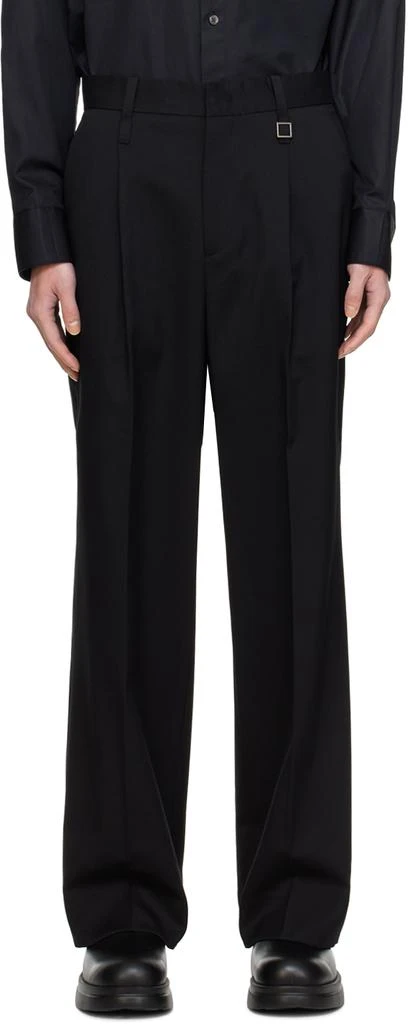 Wooyoungmi Black Straight Trousers 1
