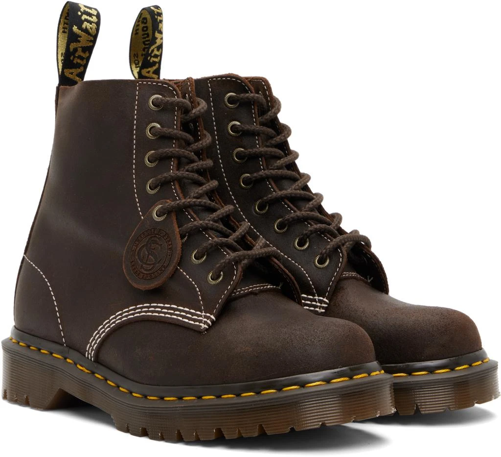 Dr. Martens Brown 1460 'Made In England' Wax Commander Lace-Up Boots 4
