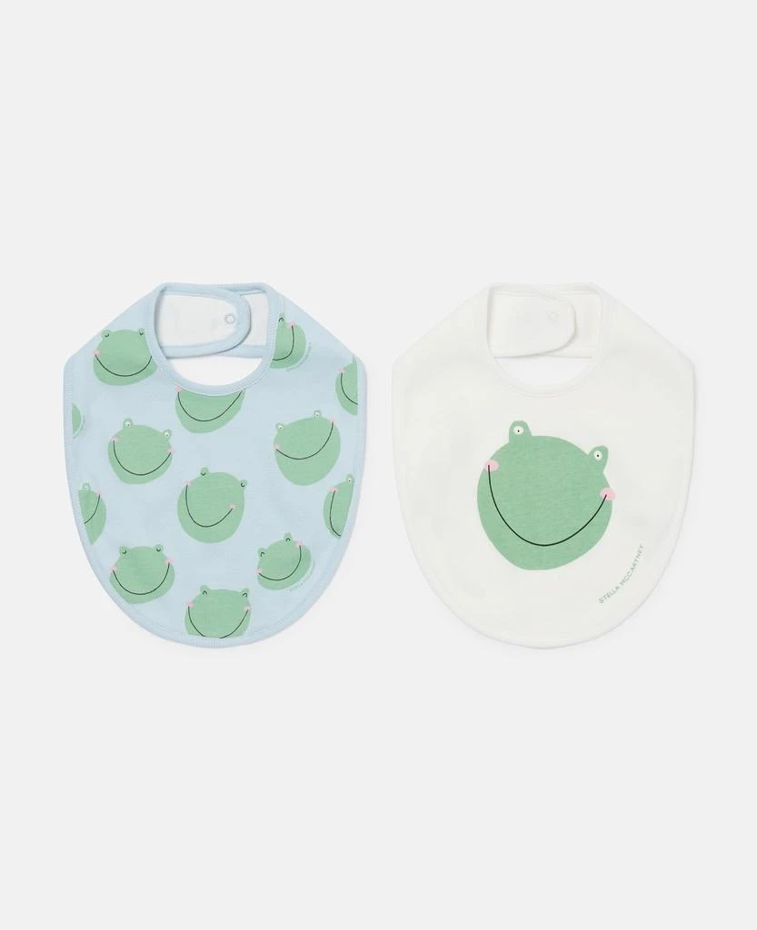 Stella McCartney Stella McCartney - Frog Graphic Print Bib Set, Blue/Green 1