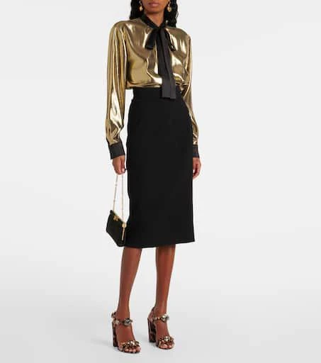 Dolce 
Gabbana Keira 105 leopard-print satin sandals 3