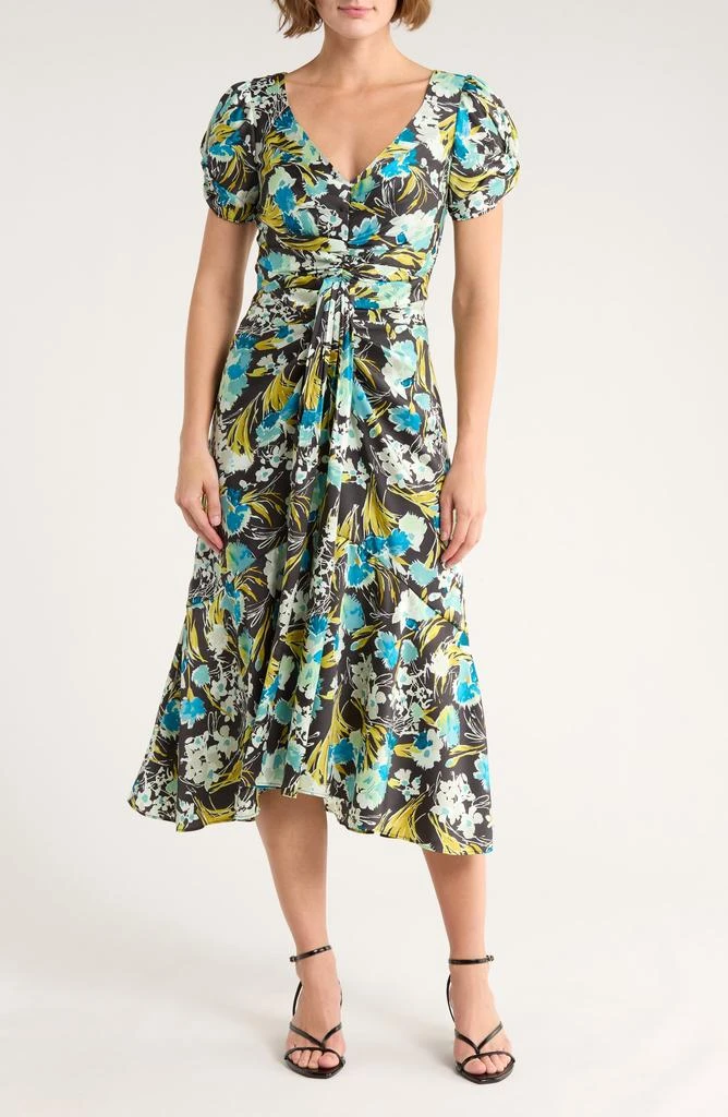 Women Kaily Navy Twist Front Stretch Halter Midi Dress  On Sale Now with  Up to 31% Off | Discover Exclusive Deals & Savings at BeyondStyle   Authentic Cinq  Sept women|clothing|dresses