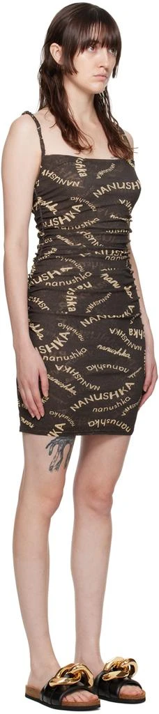 Nanushka Brown Adie Mini Dress 2