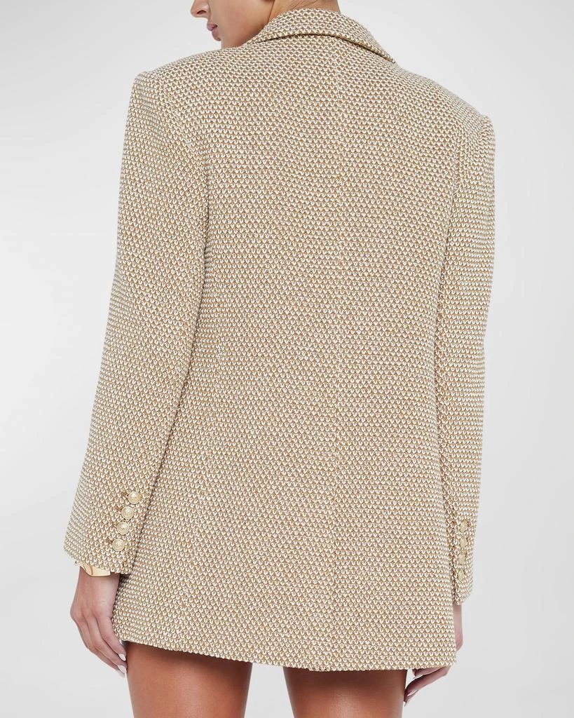 L'Agence Riva Knit Double-Breasted Blazer 4