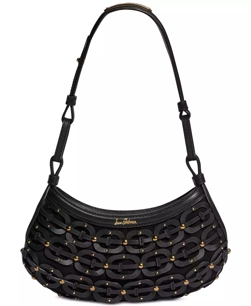Sam Edelman Bay Crescent Chainlink Leather Small Shoulder Bag 1