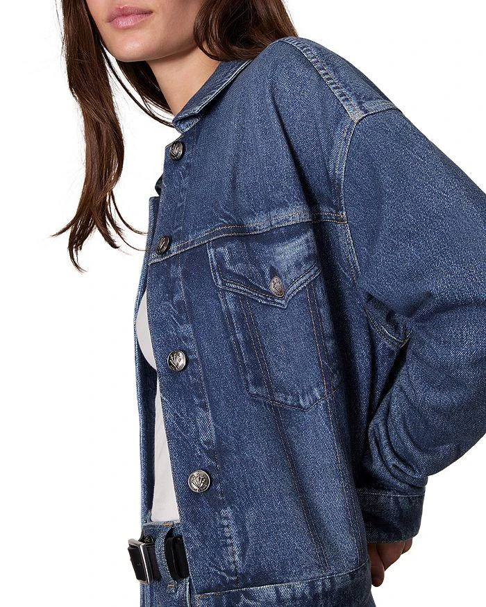 Rag & Bone Miramar Fleece Terry Trucker Jacket 4