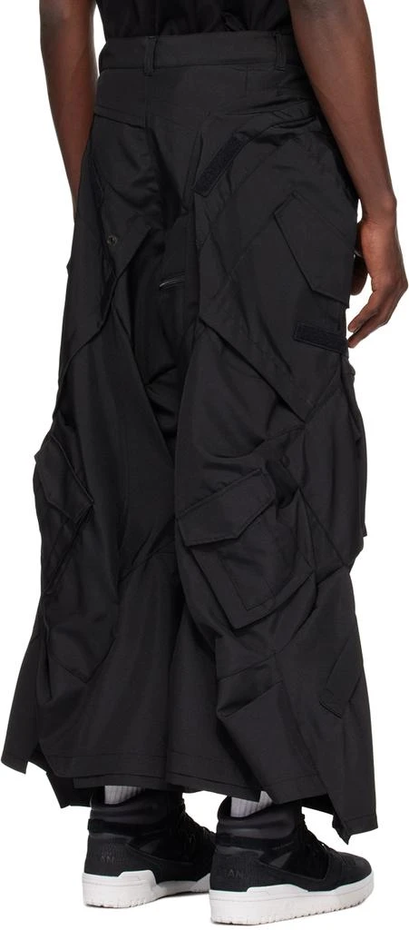 Junya Watanabe Black Asymmetric Cargo Pants 3
