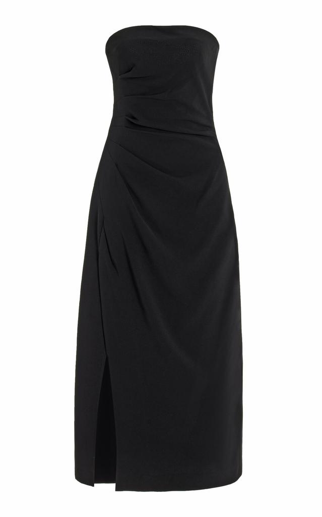 Proenza Schouler Proenza Schouler - Shira Strapless Crepe Midi Dress - Black - US 4 - Moda Operandi