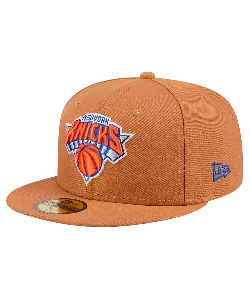 New Era Men's Tan New York Knicks Color Pack 59FIFTY Fitted Hat 4