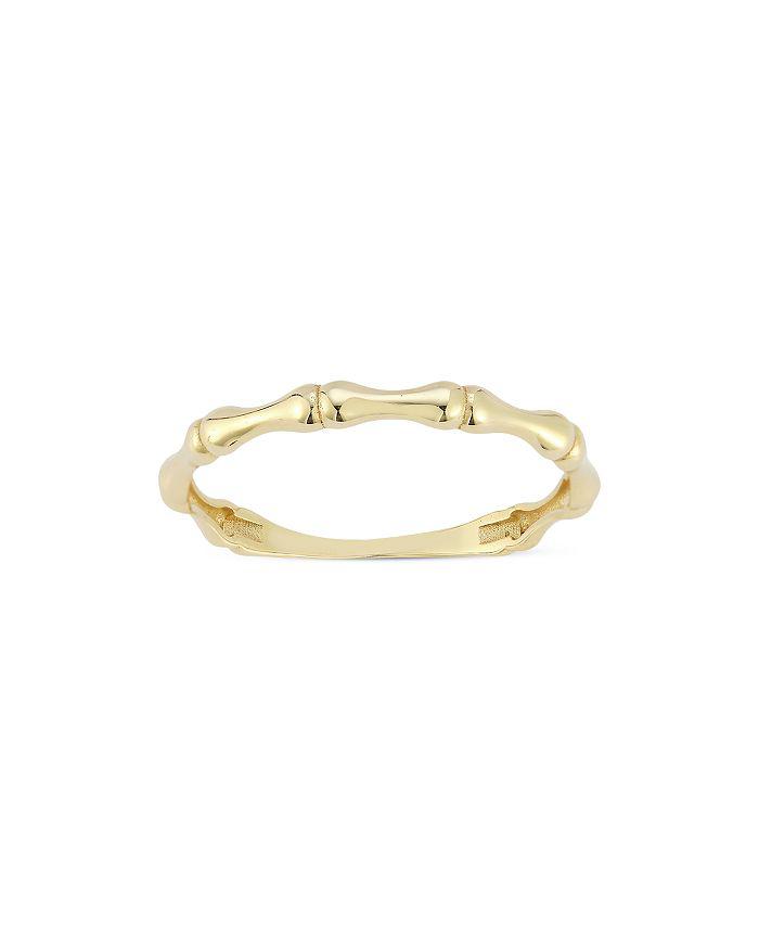 Moon & Meadow 14K Yellow Gold Bamboo Band Ring - Exclusive