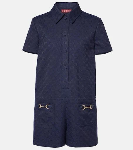 Gucci Horsebit GG Canvas romper 1